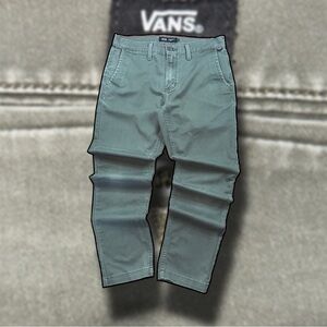Vans Authentic Chino Slim Fit Pants Olive Green Size 30